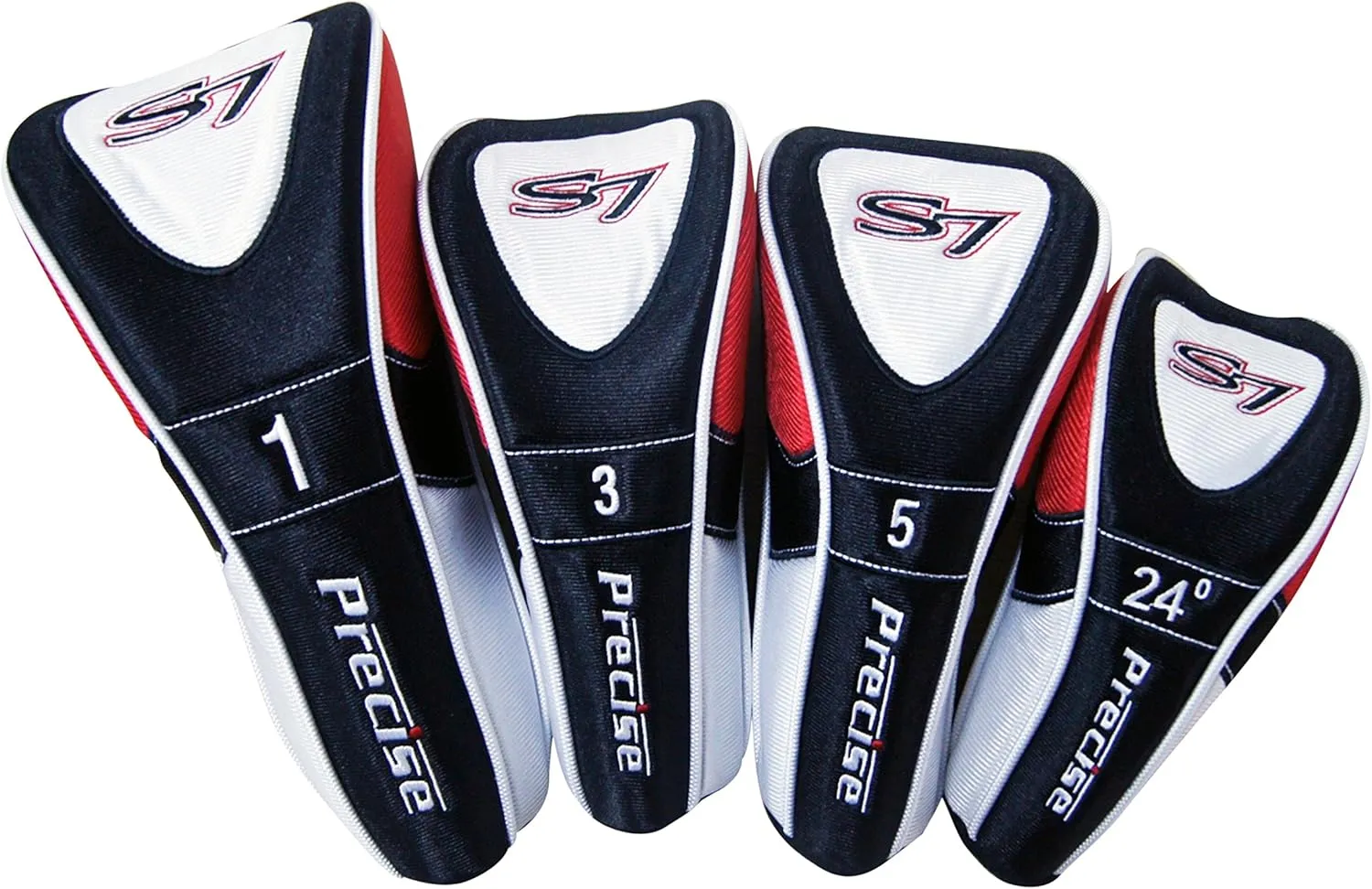 18 Piece Complete Mens Golf Club Set with Titanium Driver, #3 & #5 Fairway Woods, #4 Hybrid, 5-SW Irons, Putter, Stand Bag, 4 H/C's, Mens Golf Clubs Full Set Right Handed