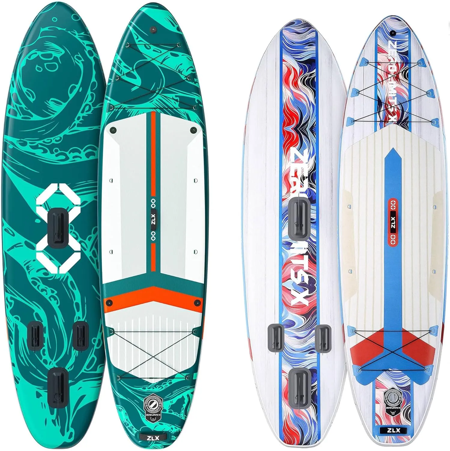 2 PCS Paddle Board - 10.5 FT Inflatable Stand Up Paddle Board with Accessories & 11.5 FT Inflatable Stand Up Paddle Board Skill Levels, Adults & Youth