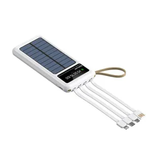 20000Mah Solar Powered Power Bank With Led Light As-50318