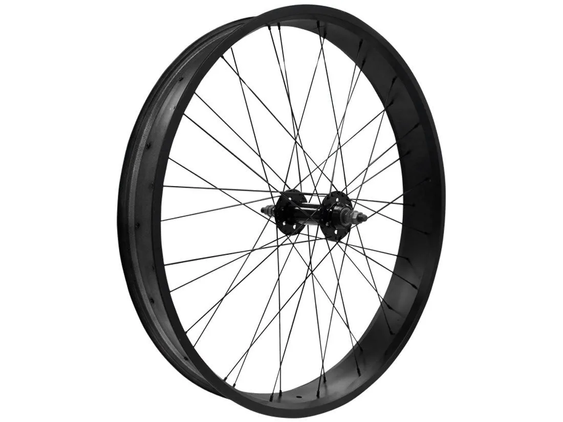 26" Fat Tire Single/7 Speed Beach Cruiser Wheel - Black - Rear Wheel Only