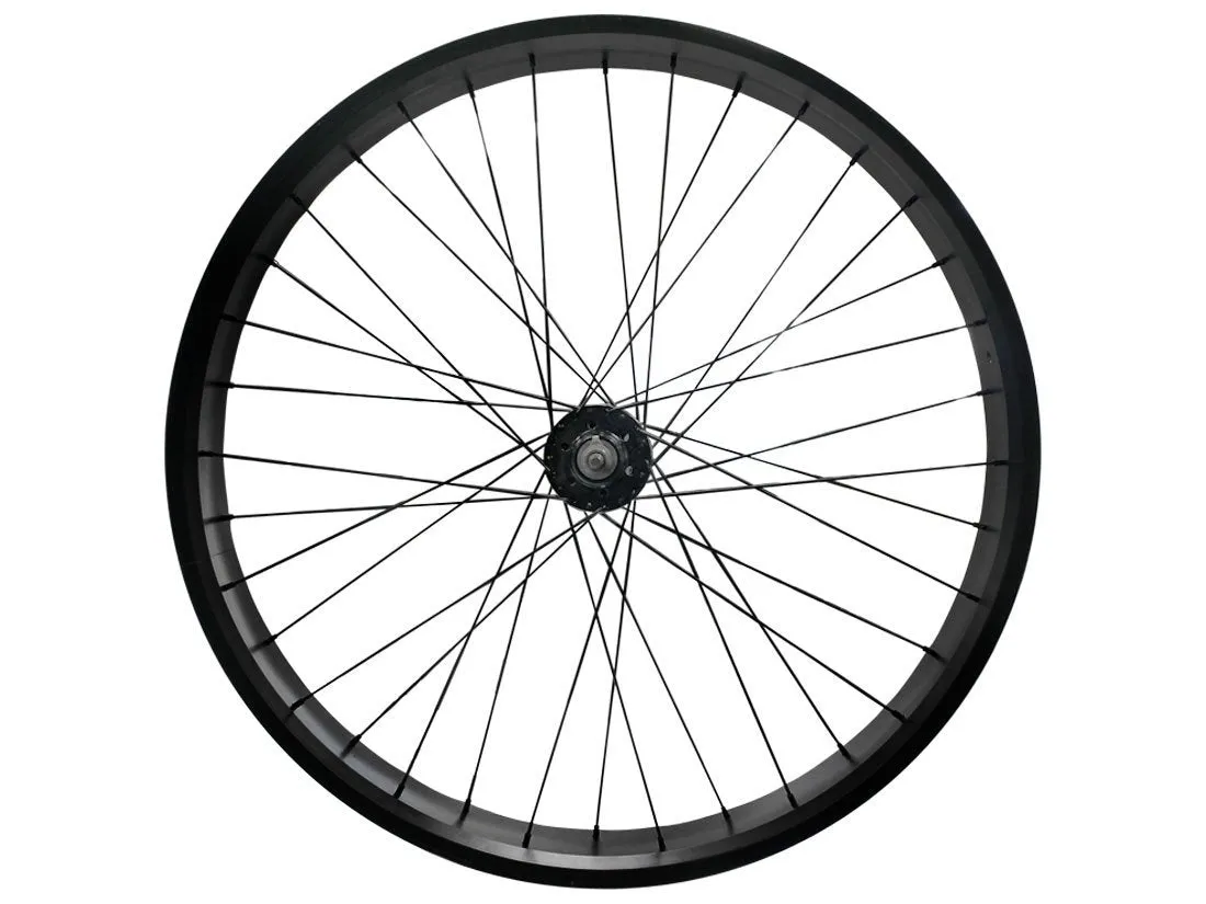 26" Fat Tire Single/7 Speed Beach Cruiser Wheel - Black - Rear Wheel Only