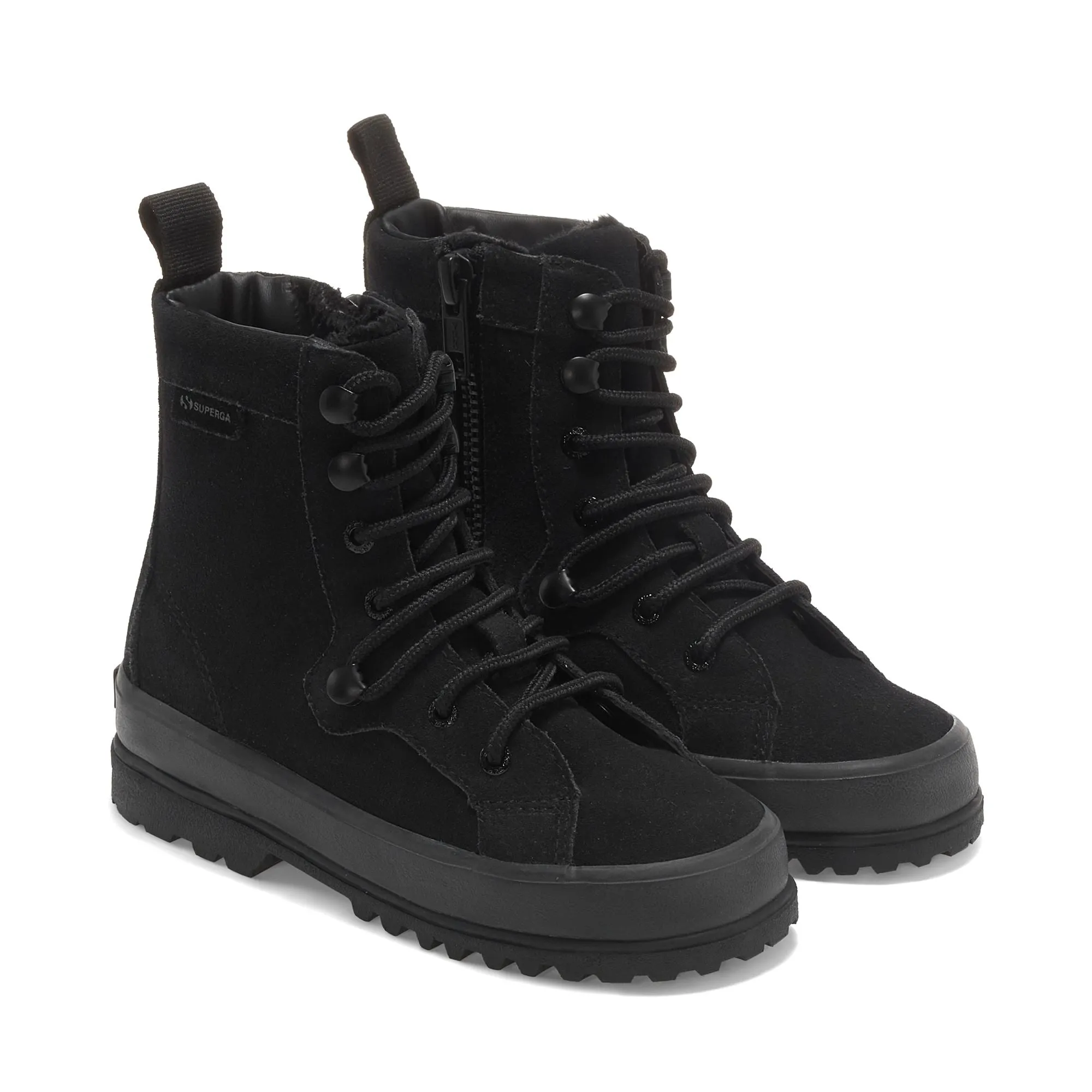 2747 KIDS ALPINA SUEDE - Ankle Boots - Laced - Kid unisex - FULL BLACK