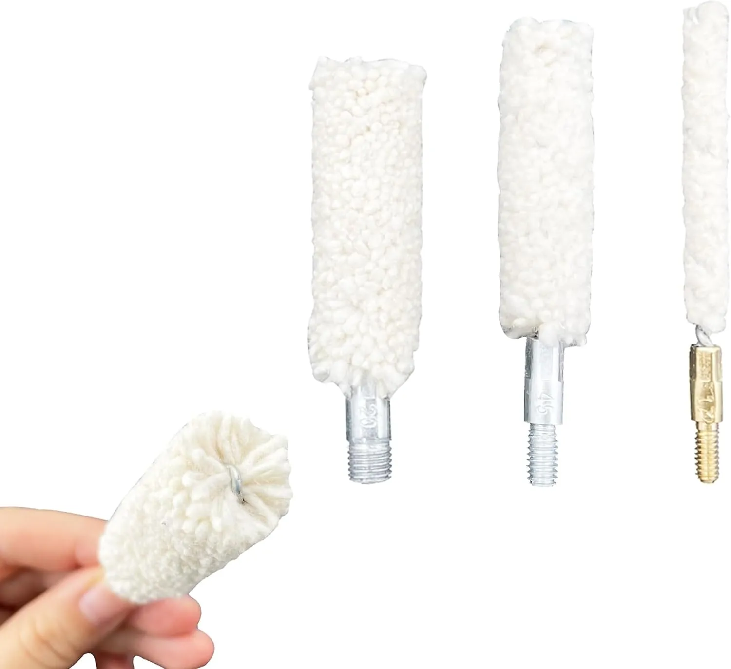 5 Pack Gun Cleanig Brush Bore Cotton Mop for Pistol Handgun Rifle Applying Gun Oil, Solvent, Bore Cleaning Gun Maintenance
