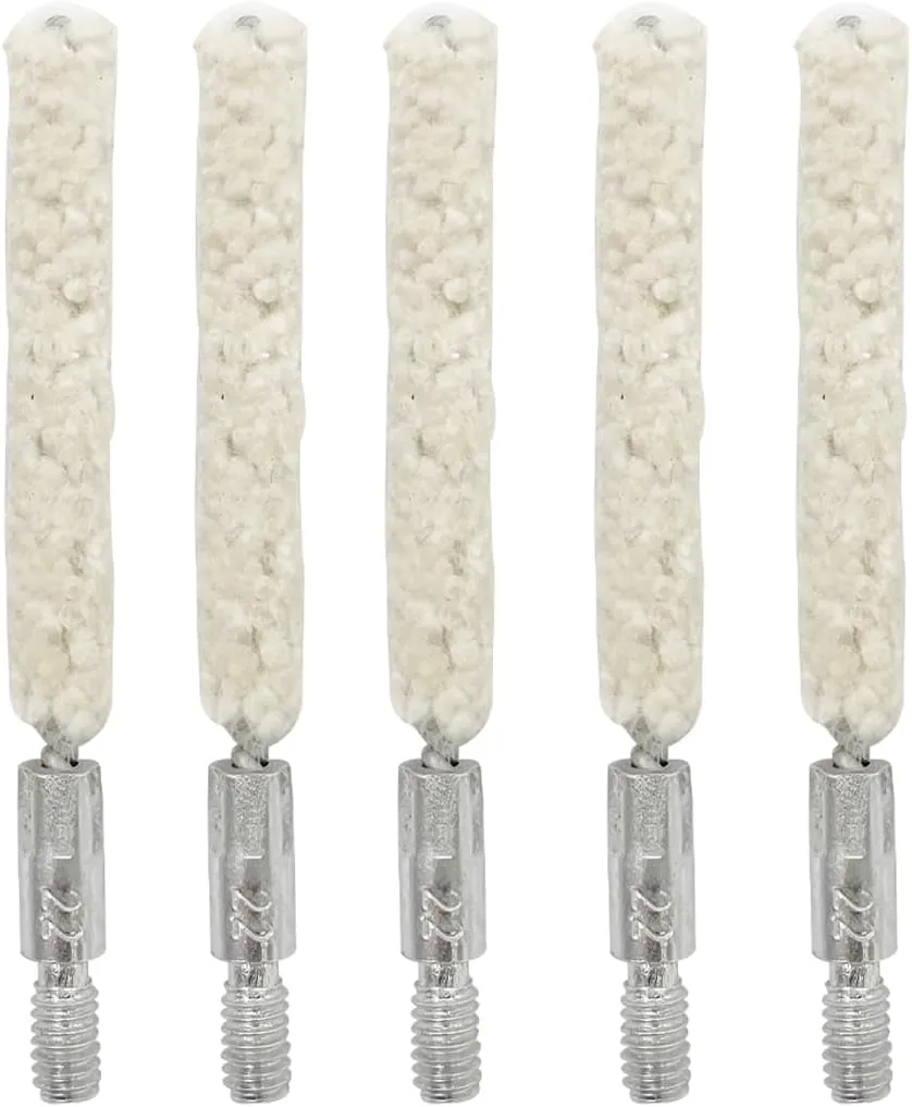 5 Pack Gun Cleanig Brush Bore Cotton Mop for Pistol Handgun Rifle Applying Gun Oil, Solvent, Bore Cleaning Gun Maintenance