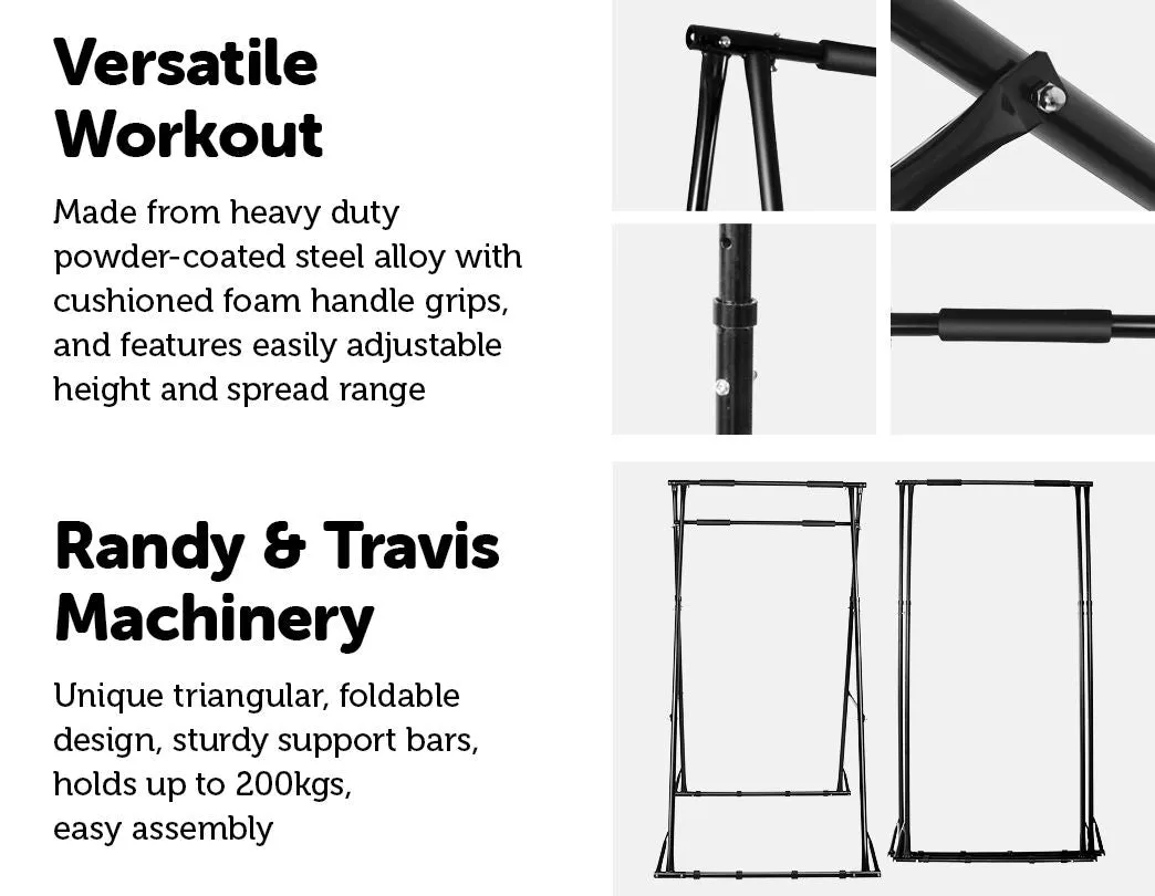 Adjustable Free-Standing Pull-Up Bar with Foam Grips