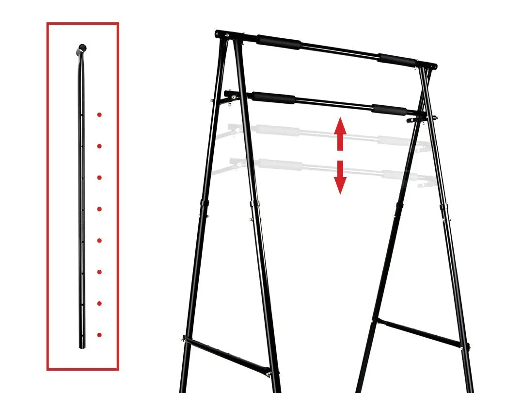 Adjustable Free-Standing Pull-Up Bar with Foam Grips