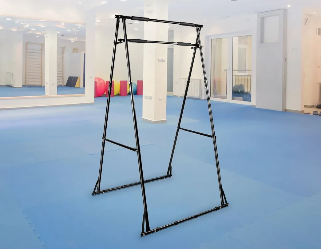 Adjustable Free-Standing Pull-Up Bar with Foam Grips