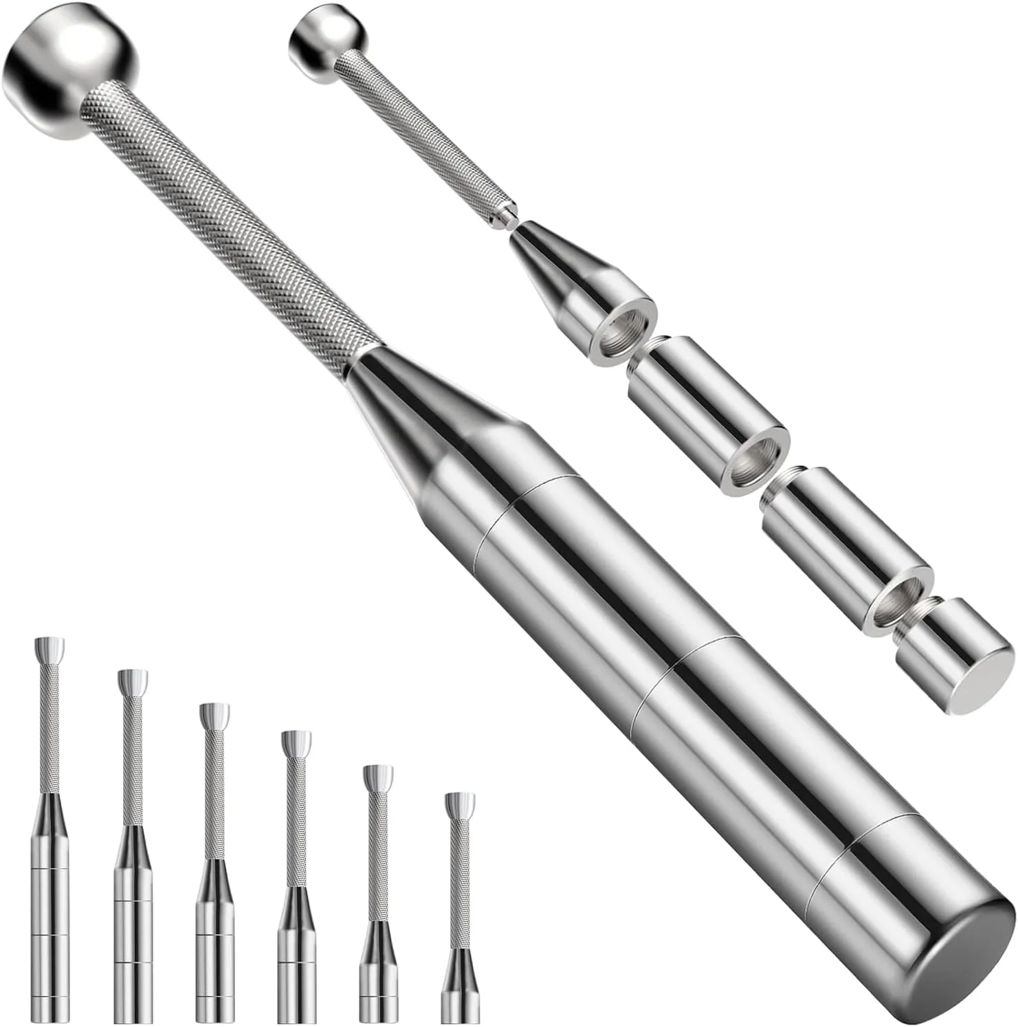 Adjustable Macebell, 6-in-1Premium Steel Clubs for Training, Clubbell,Indian Clubs,Full Body Workout, Toning Muscles, Shoulders, Grip and Forearms, Stretching