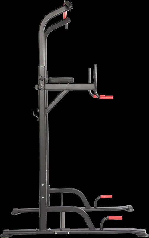 Adjustable Power Tower, Dip Bar, Bench Press Gym Station