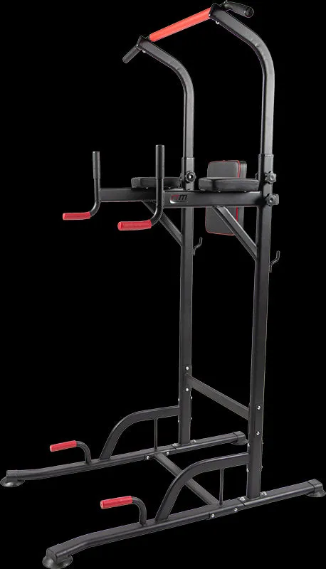 Adjustable Power Tower, Dip Bar, Bench Press Gym Station