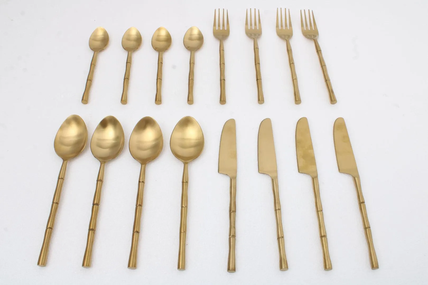 Bamboo Cutlery Set of 16 |  Spoon, Fork And Knife for Kitchen