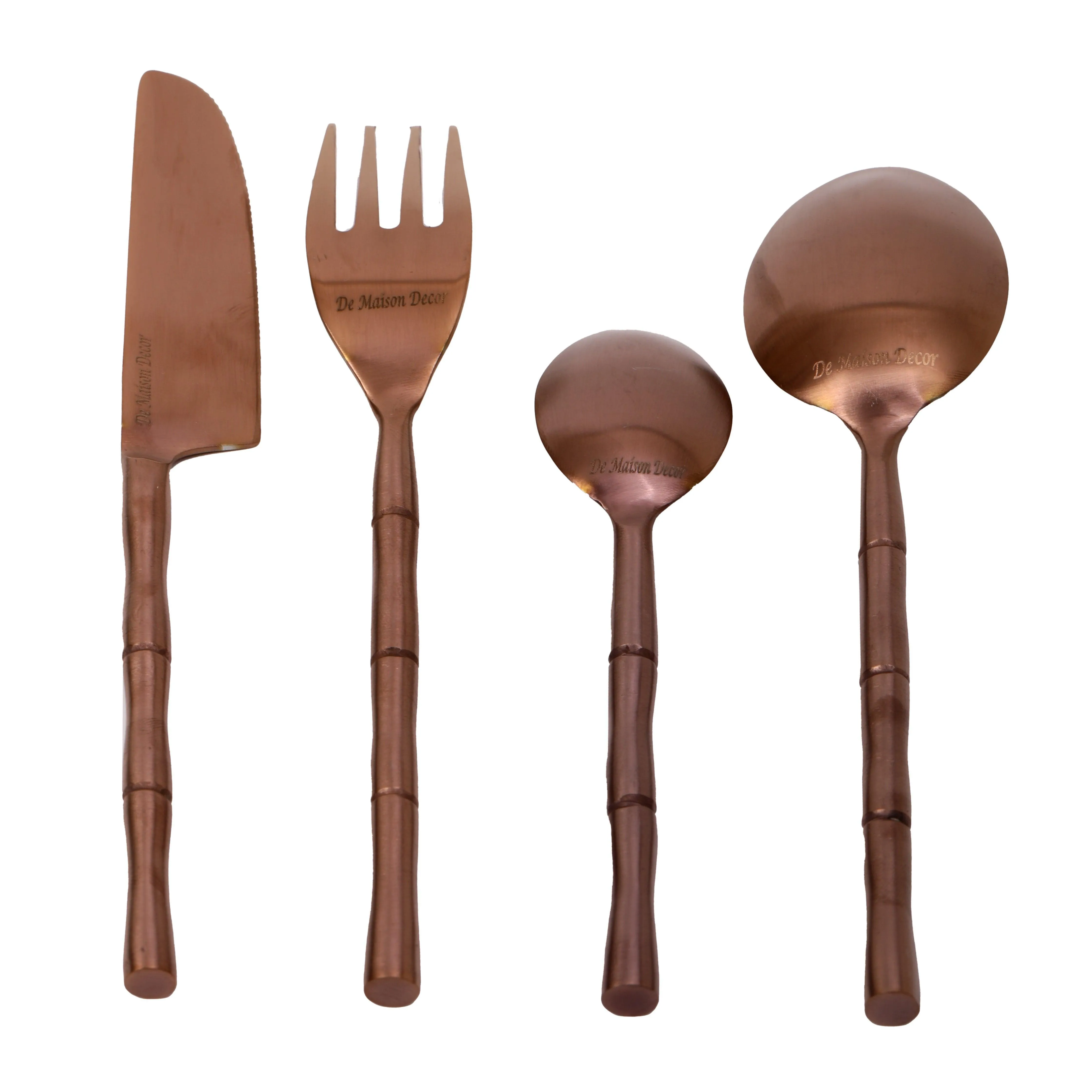 Bamboo Cutlery Set of 16 |  Spoon, Fork And Knife for Kitchen