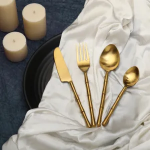 Bamboo Cutlery Set of 16 |  Spoon, Fork And Knife for Kitchen