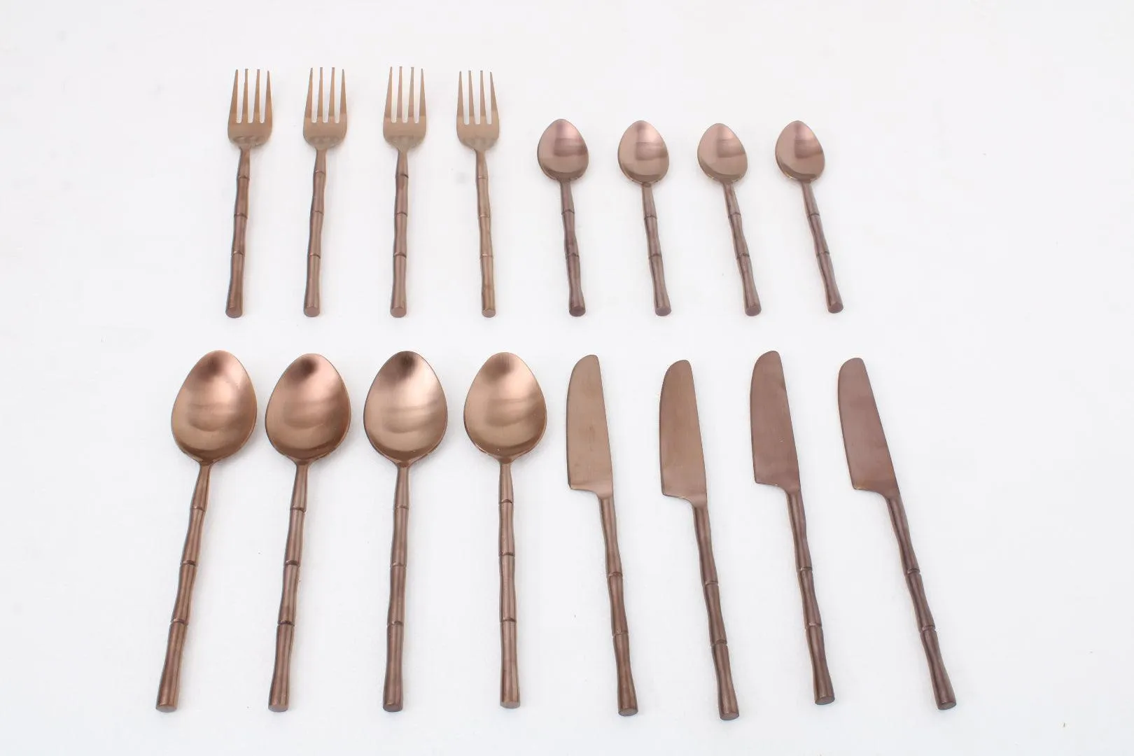 Bamboo Cutlery Set of 16 |  Spoon, Fork And Knife for Kitchen