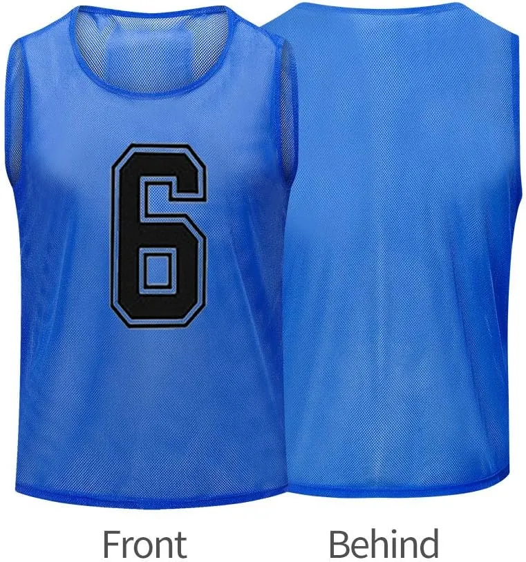 Basketball JerseyPinnies AdultScrimmage Vests for Kids Soccer Training Equipment
