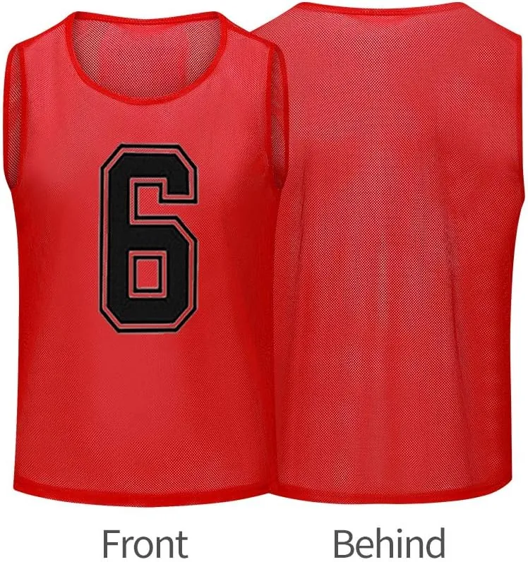 Basketball JerseyPinnies AdultScrimmage Vests for Kids Soccer Training Equipment