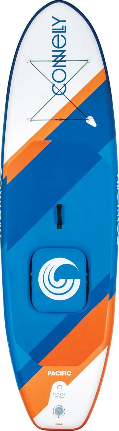 Connelly CWB Pacific iSUP Package with Paddle, Pump, & Carry Bag, Blue, 10'6"""