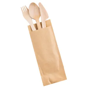 Cutlery Set Wood Fork Spoon Knife