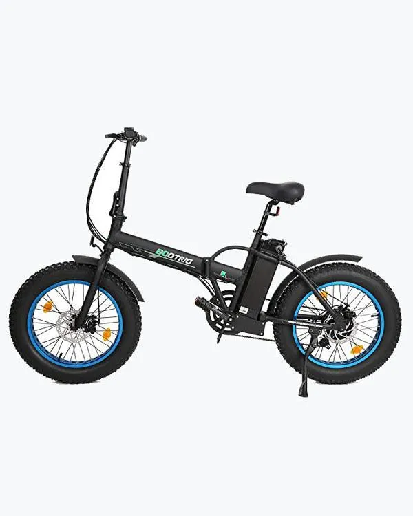 Ecotric 36V 500W 20" Fat Tire Folding Electric Bike