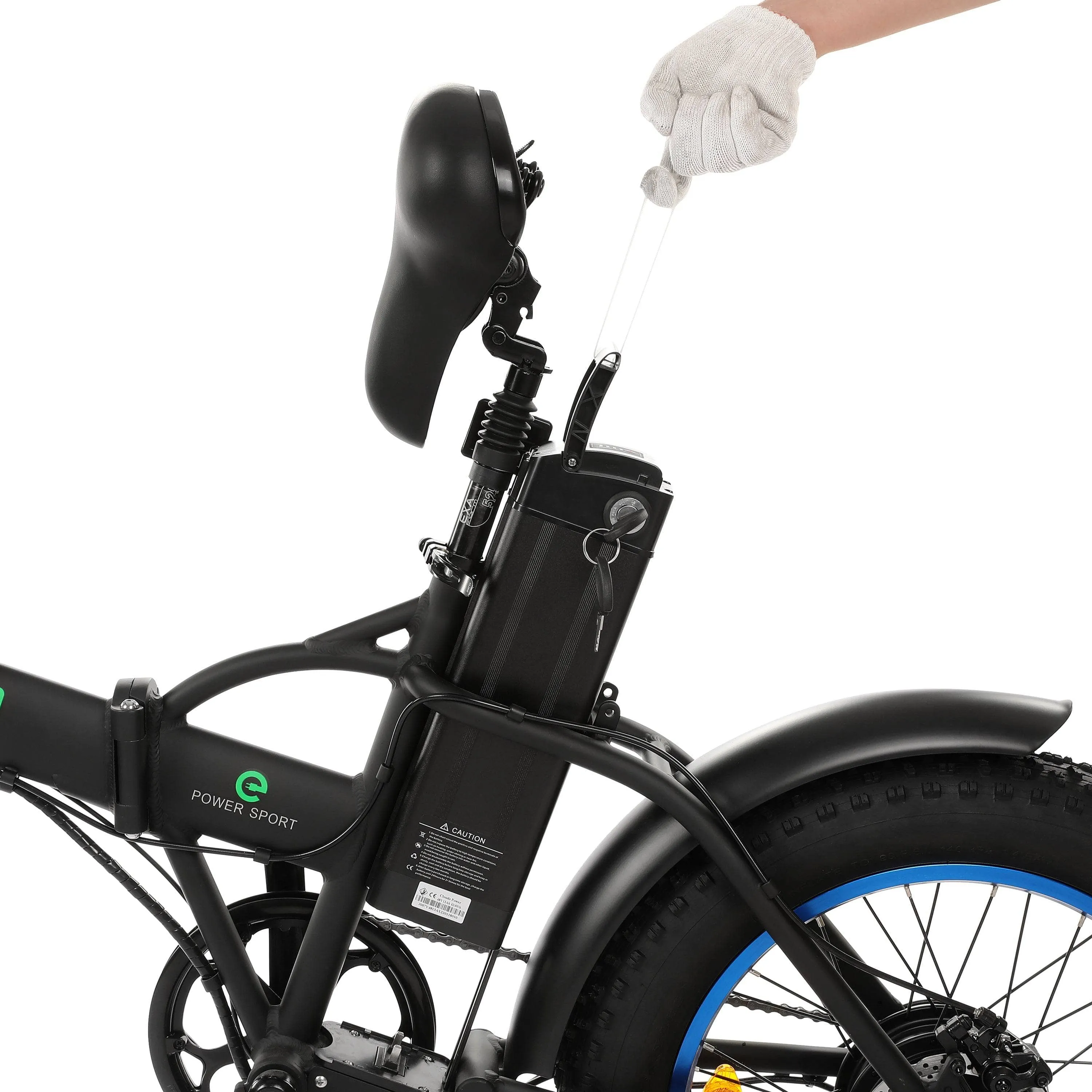 Ecotric Cheetah 20" 48V 500W Fat Tire Folding Electric Bike