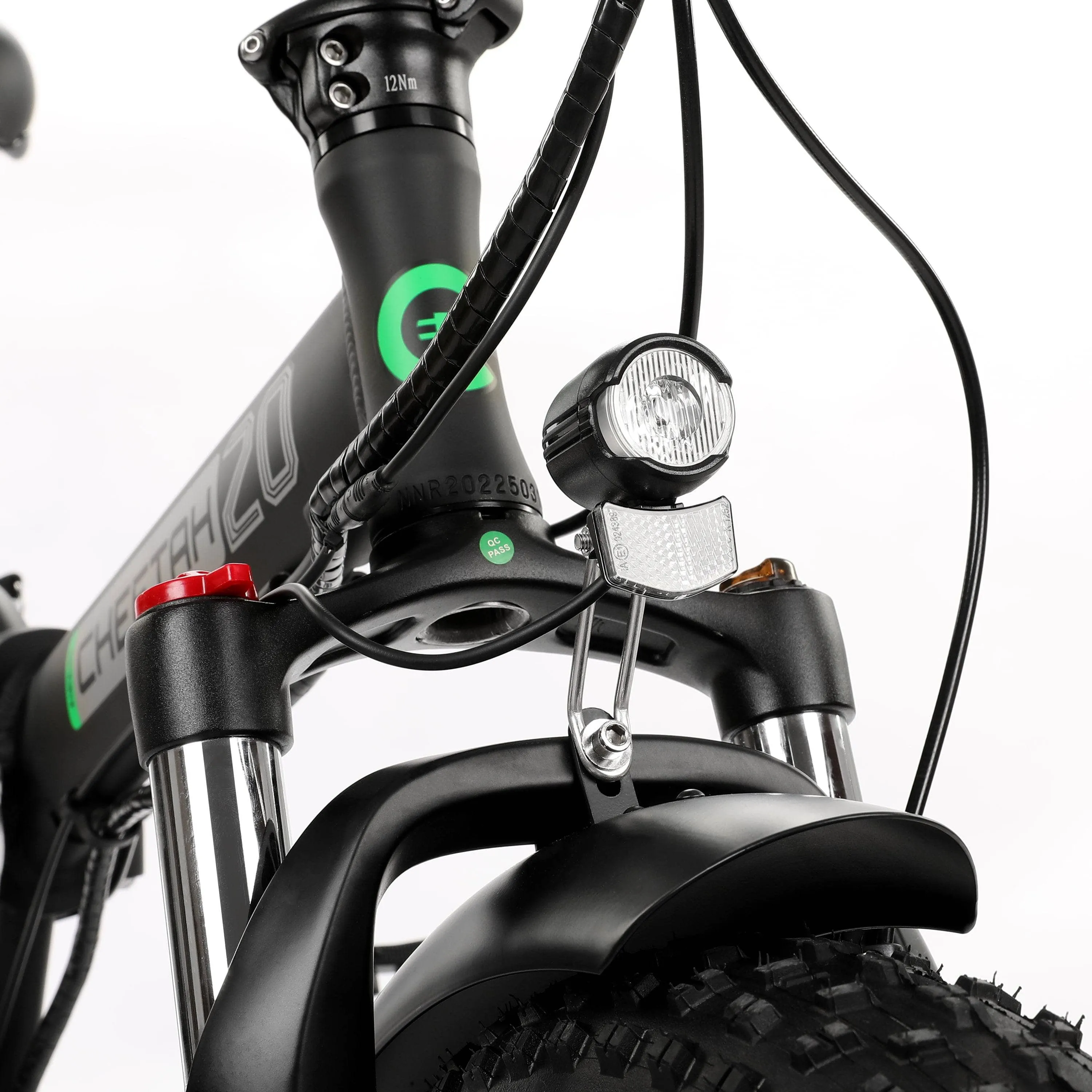 Ecotric Cheetah 20" 48V 500W Fat Tire Folding Electric Bike