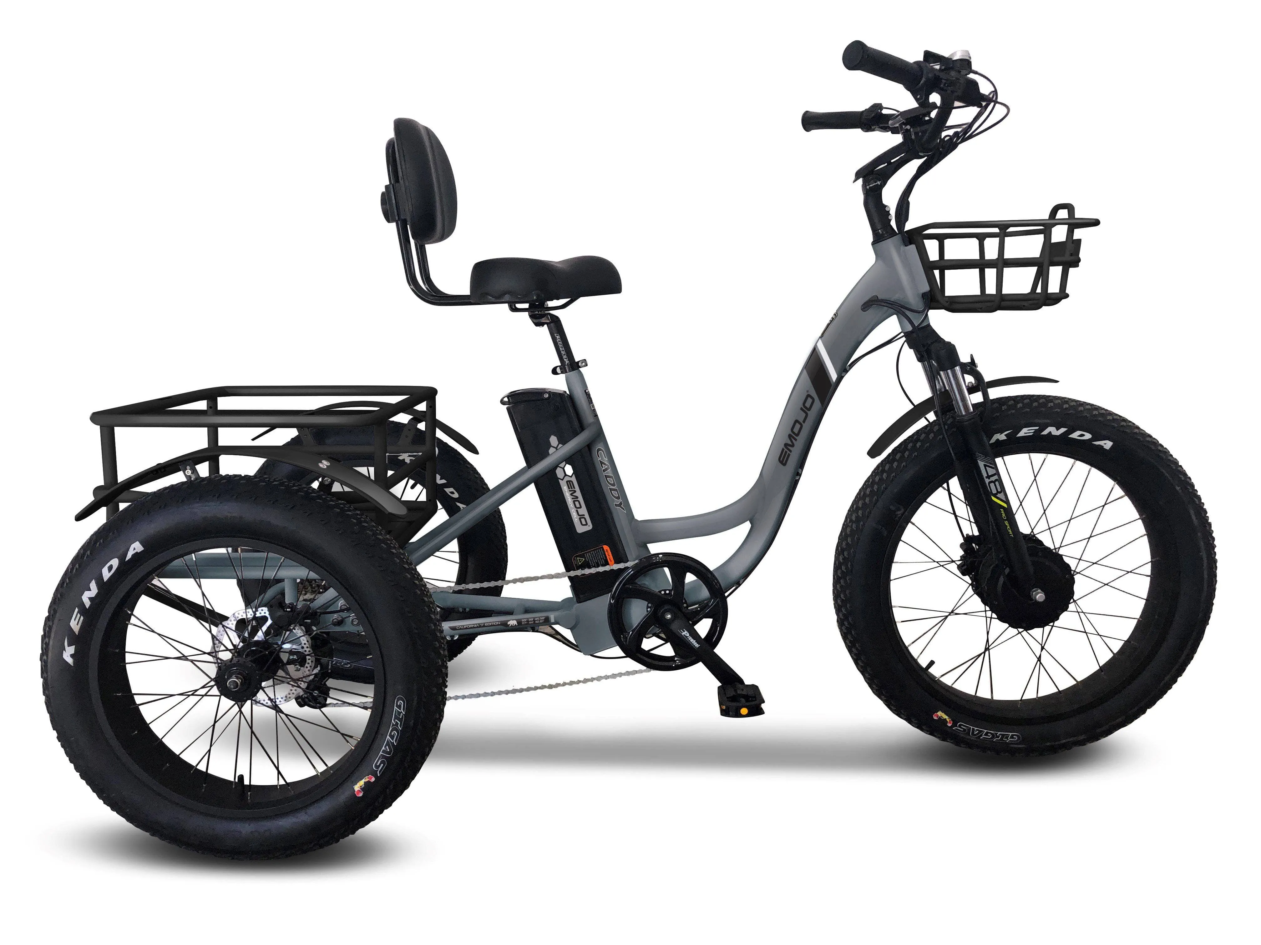 Emojo Caddy Pro 48V 500W Fat Tire Tricycle eBike