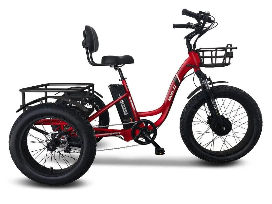 Emojo Caddy Pro 48V 500W Fat Tire Tricycle eBike