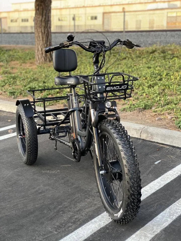 Emojo Caddy Pro 48V 500W Fat Tire Tricycle eBike