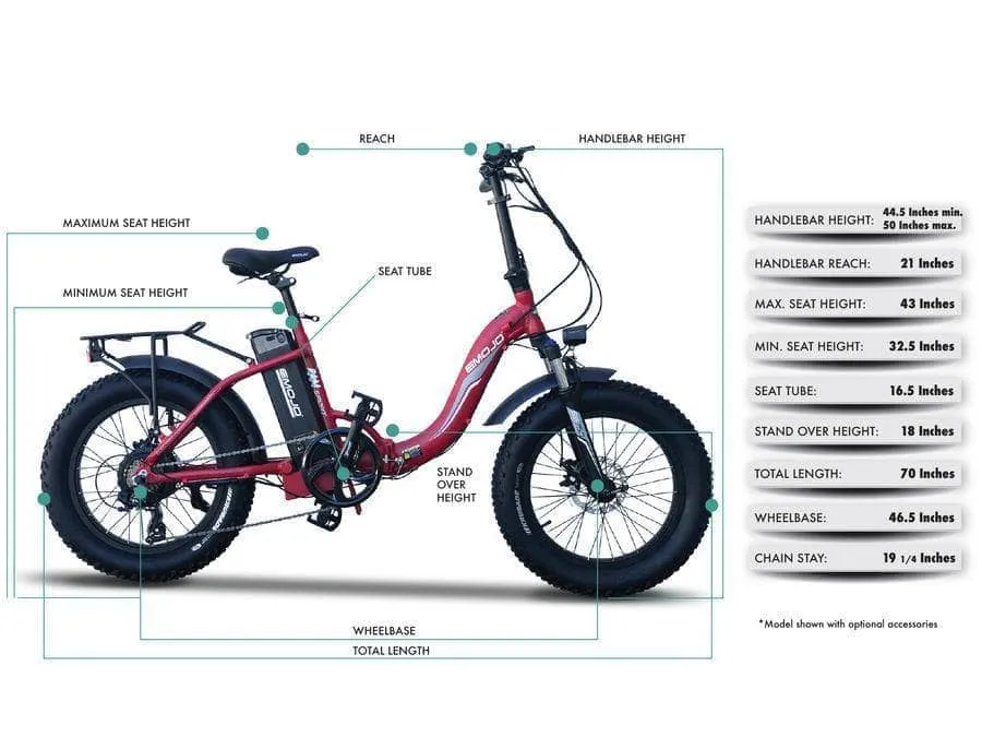 Emojo Ram Sport 48V 750W Fat Tire Folding eBike