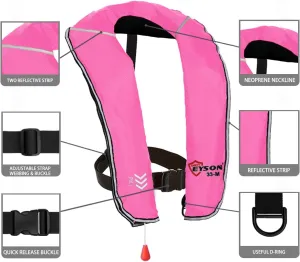 Eyson Inflatable Life Jacket Inflatable Life Vest for Adult Classic Manual