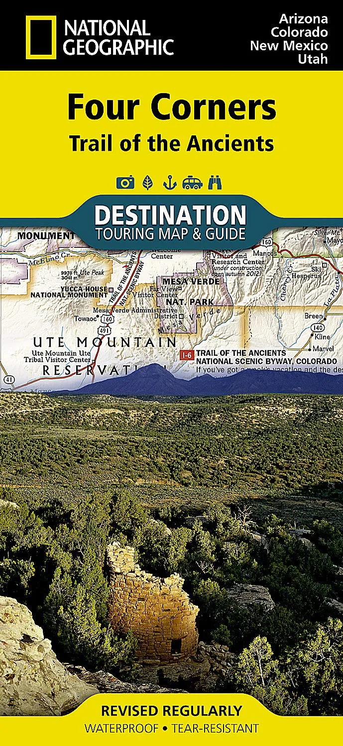 Four Corners [Trail of the Ancients] (National Geographic Destination Map) Map  Folded Map, January 1, 2018