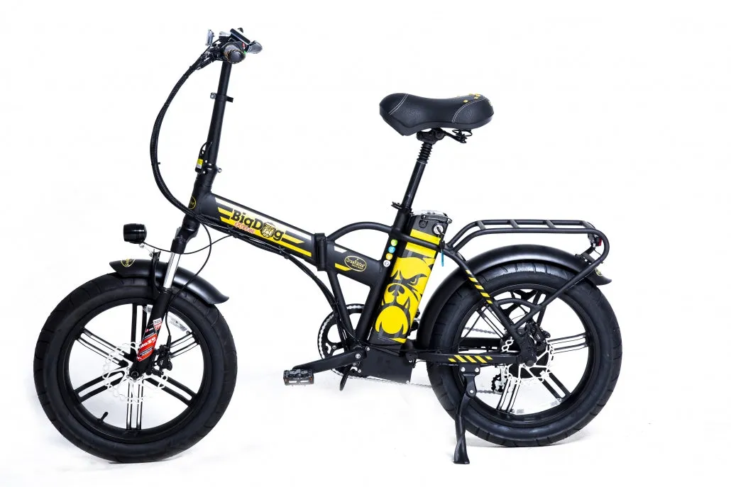 Greenbike Electric Motion Big Dog Extreme Fat Tire Electric Folding Bike