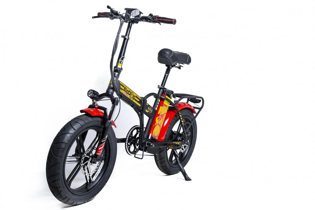 Greenbike Electric Motion Big Dog Extreme Fat Tire Electric Folding Bike