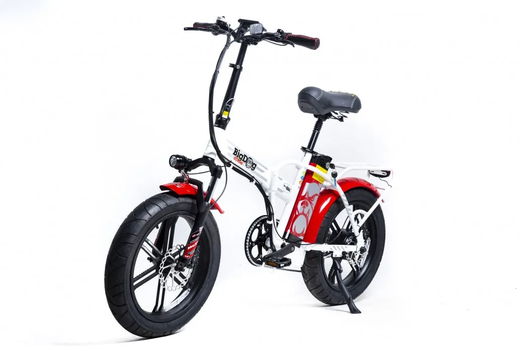 Greenbike Electric Motion Big Dog Extreme Fat Tire Electric Folding Bike