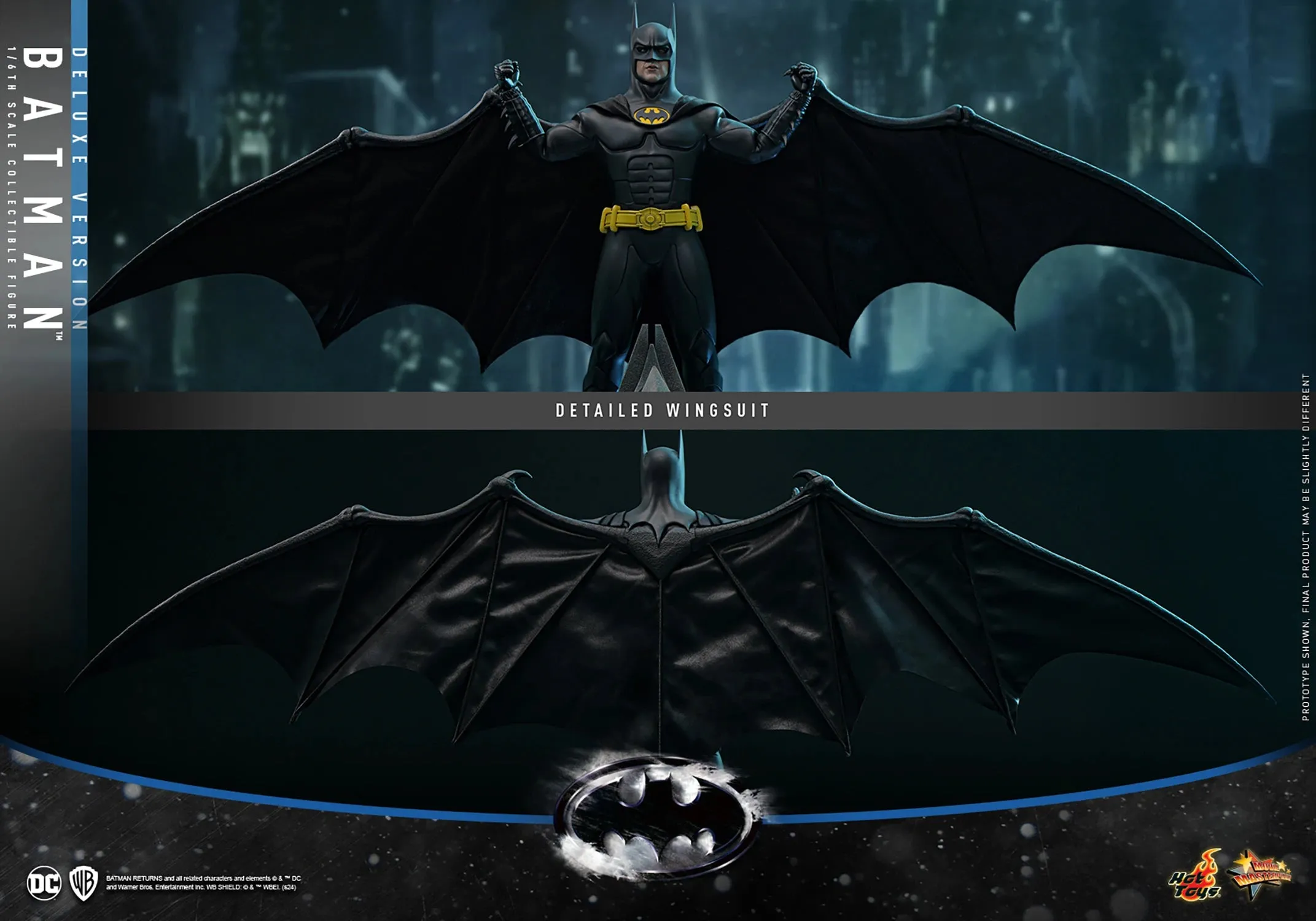 Hot Toys DC Comics Batman Returns (1992) Batman (Deluxe Version) 1/6 Scale 12" Collectible Figure