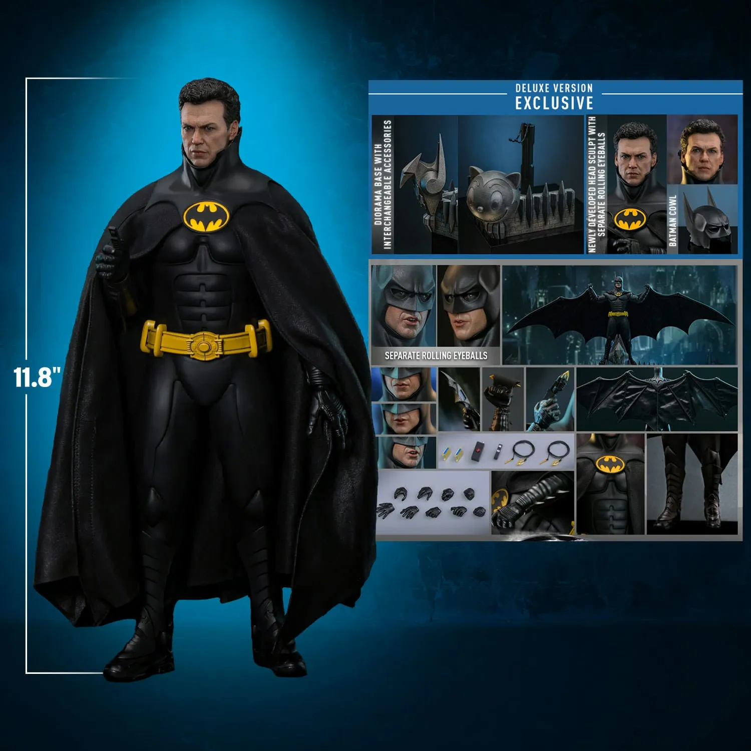 Hot Toys DC Comics Batman Returns (1992) Batman (Deluxe Version) 1/6 Scale 12" Collectible Figure