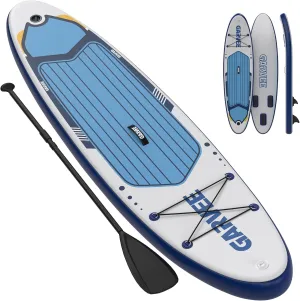 Inflatable Paddle Board for Adult, 10.6ft x 32"/ 11ft x 34" Extra Wide Inflatable Stand Up Paddle Board with Premium Accessories Suitable for Sea and Lakes