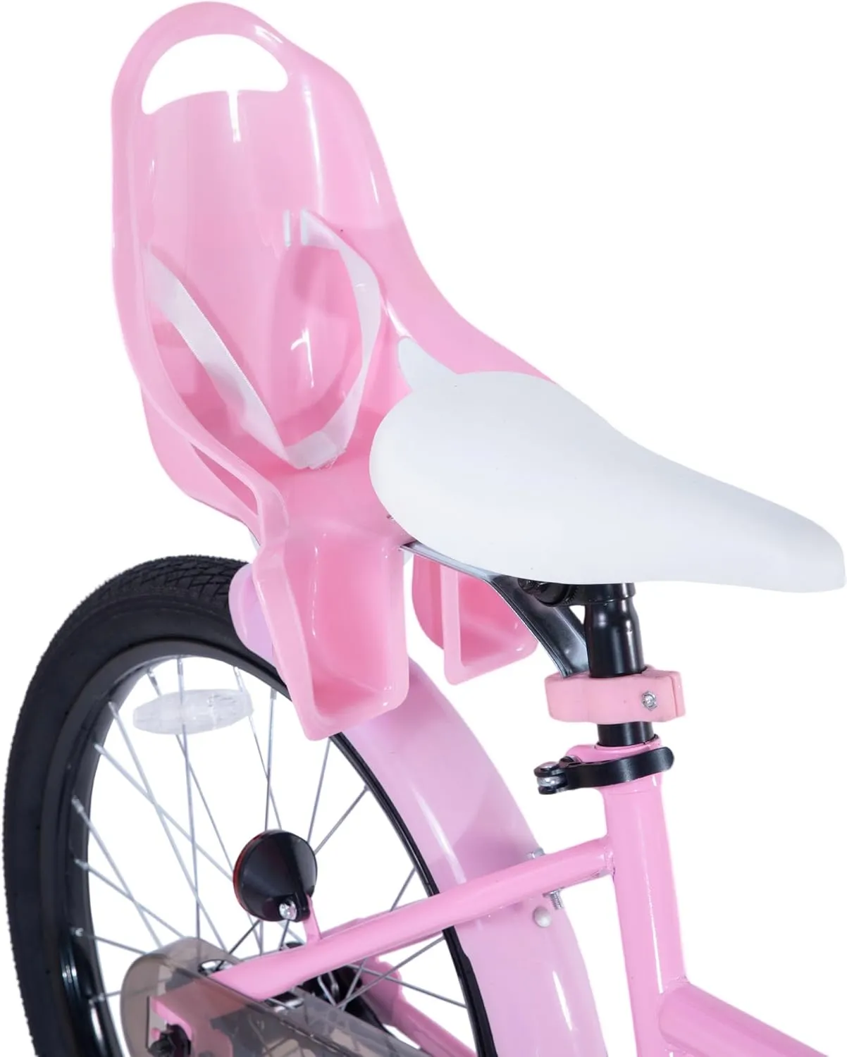 KEANO Zinnia Kids Bike for Girls Ages 3-10 Years, 14 16 20 Inch Girls' Bikes with Doll Seat, Streamers and Basket, Children Bicycles