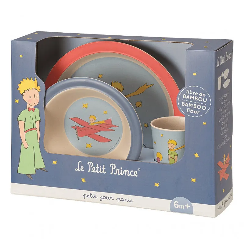 La boutique du Petit Prince The Little Prince 4 Pieces Meal Set in Bamboo