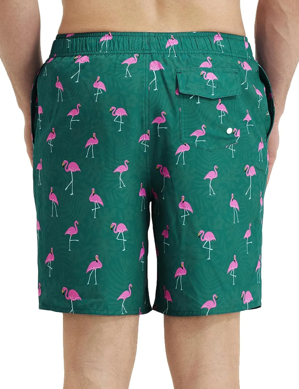 Mens Swim Trunks with Compression Liner 8 inch Quick-Dry Lightweight 2 in 1 Board Shorts 4-Way Stretch UPF 50 