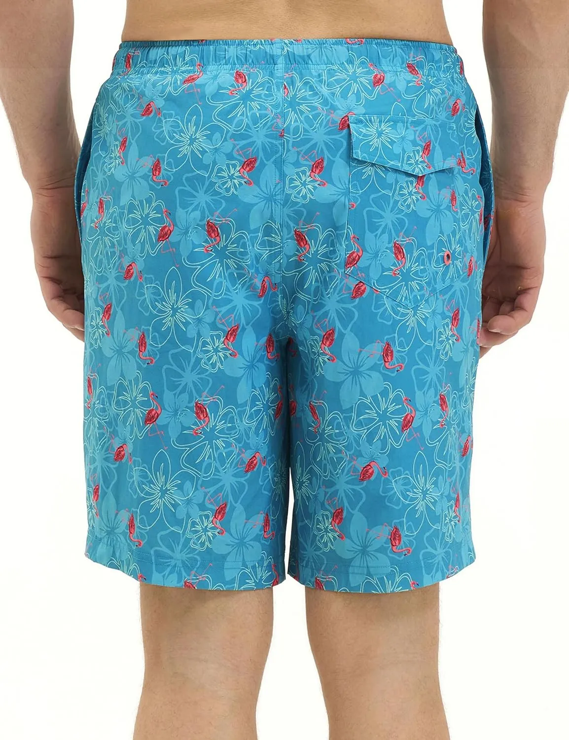 Mens Swim Trunks with Compression Liner 8 inch Quick-Dry Lightweight 2 in 1 Board Shorts 4-Way Stretch UPF 50 