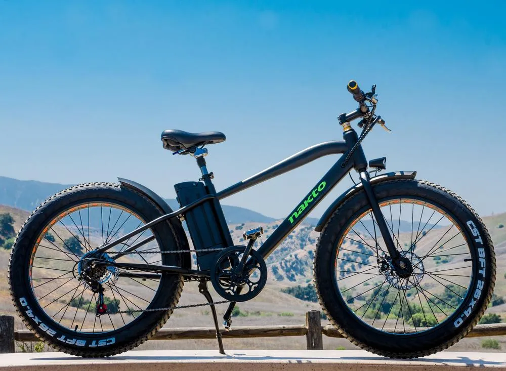 Nakto 26'' Cruiser Fat Tire Electric Bicycle