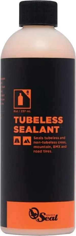 Orange Seal Regular Formula Bicycle Tire Sealant for Road, Mountain Bike, CX, BMX, and Tri Bikes