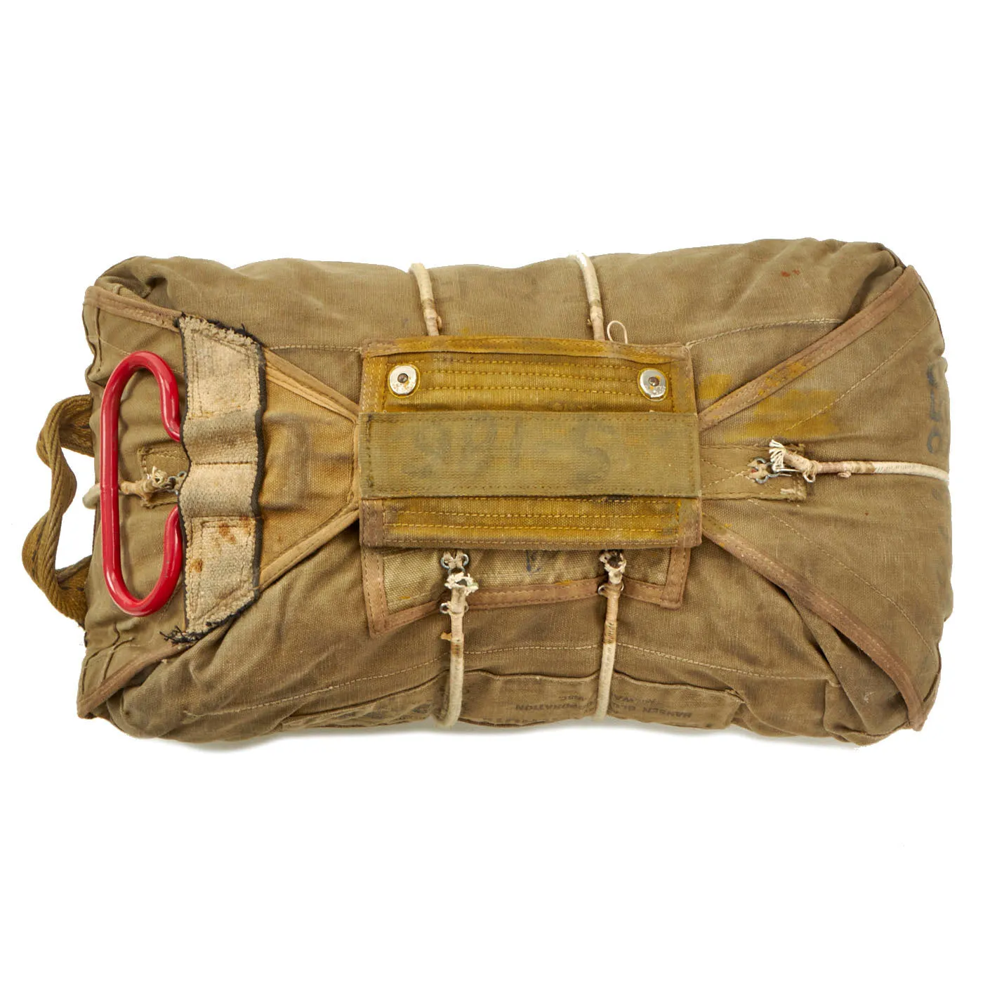 Original British WWII RAF Observer Pilot's Irvin Parachute Harness With American Type A-3 Reserve Chute - Dated 1943
