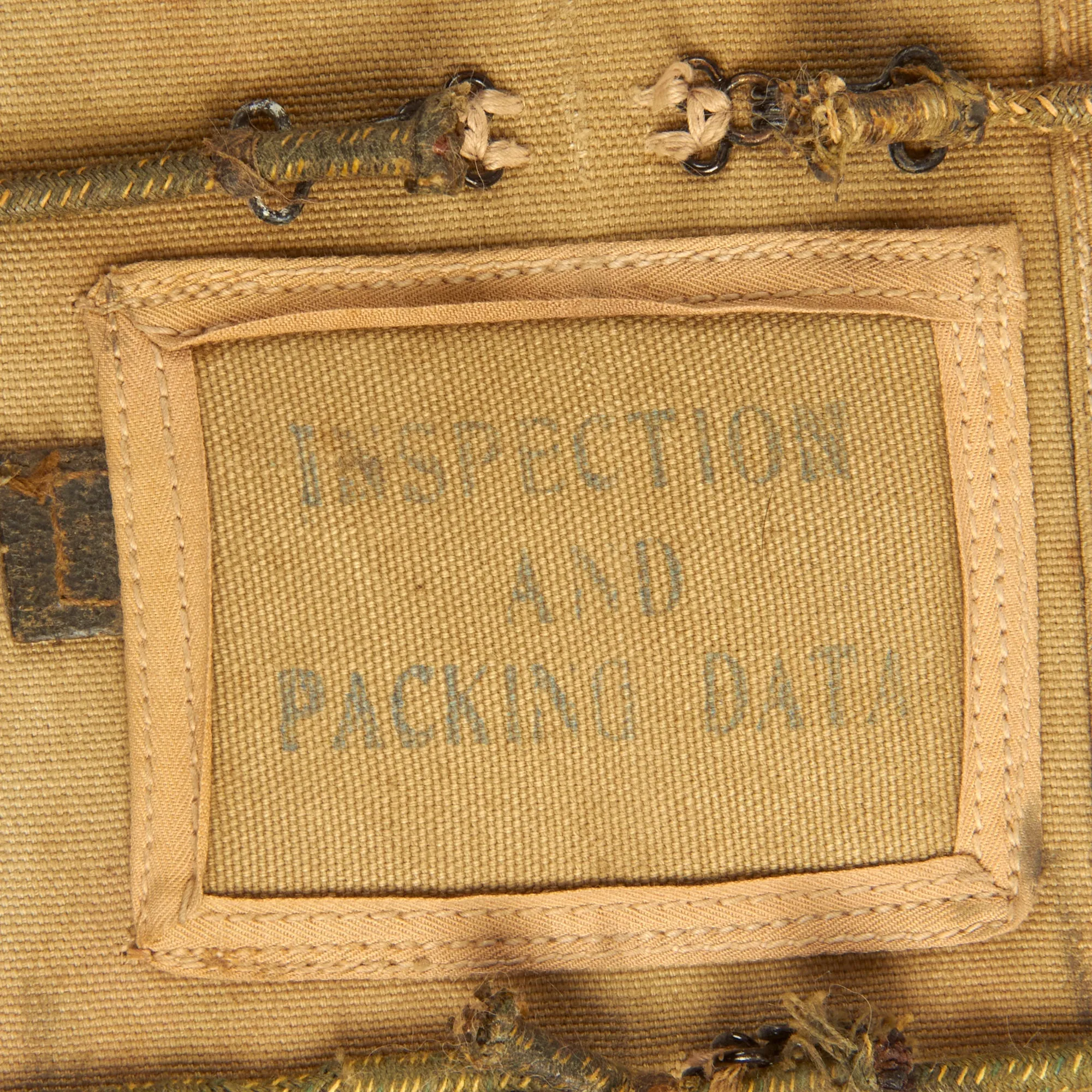 Original U.S. WWII Army Airborne T-5 Main & Reserve Parachute Packs with Rigging - Dated 1943 & 1944