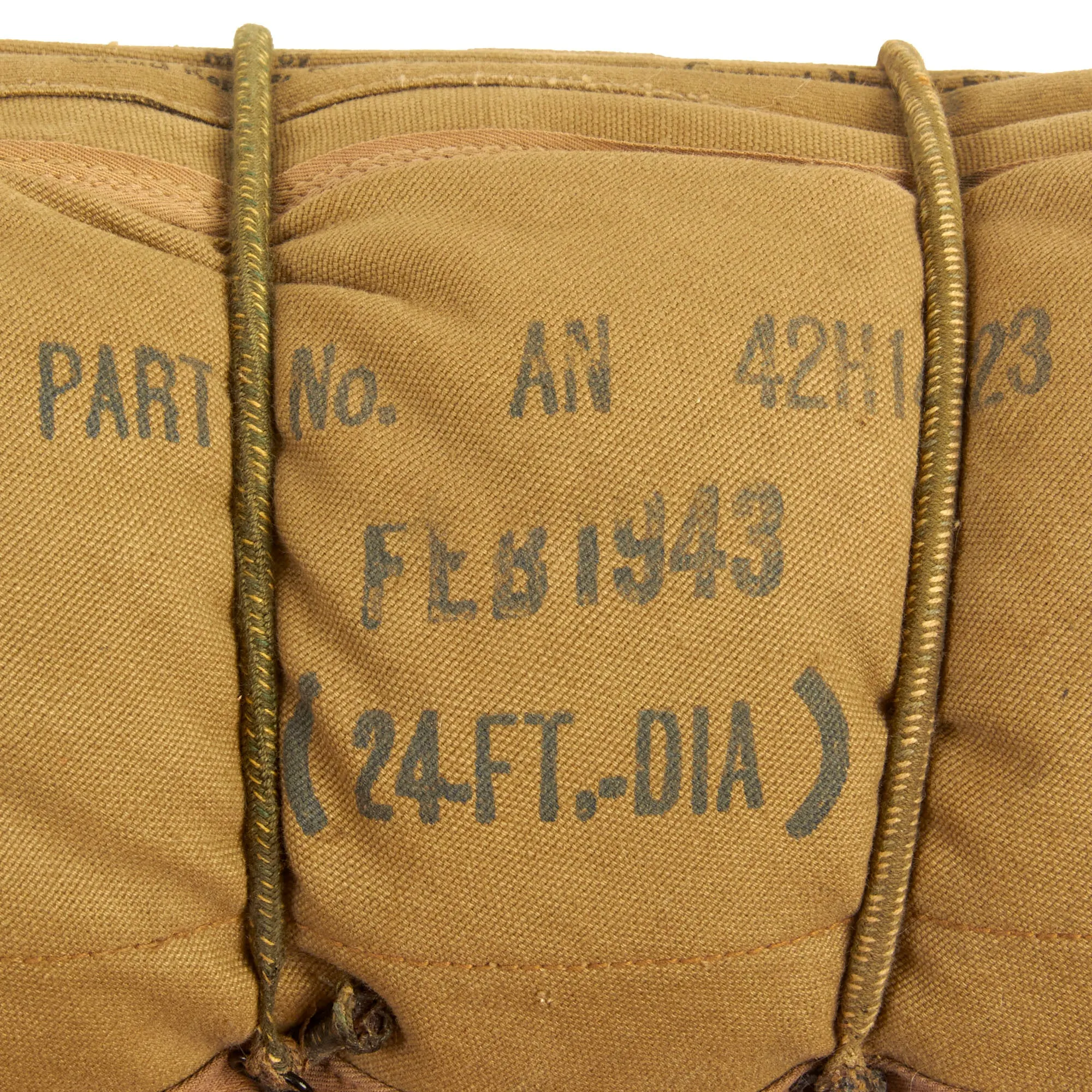 Original U.S. WWII Army Airborne T-5 Main & Reserve Parachute Packs with Rigging - Dated 1943 & 1944