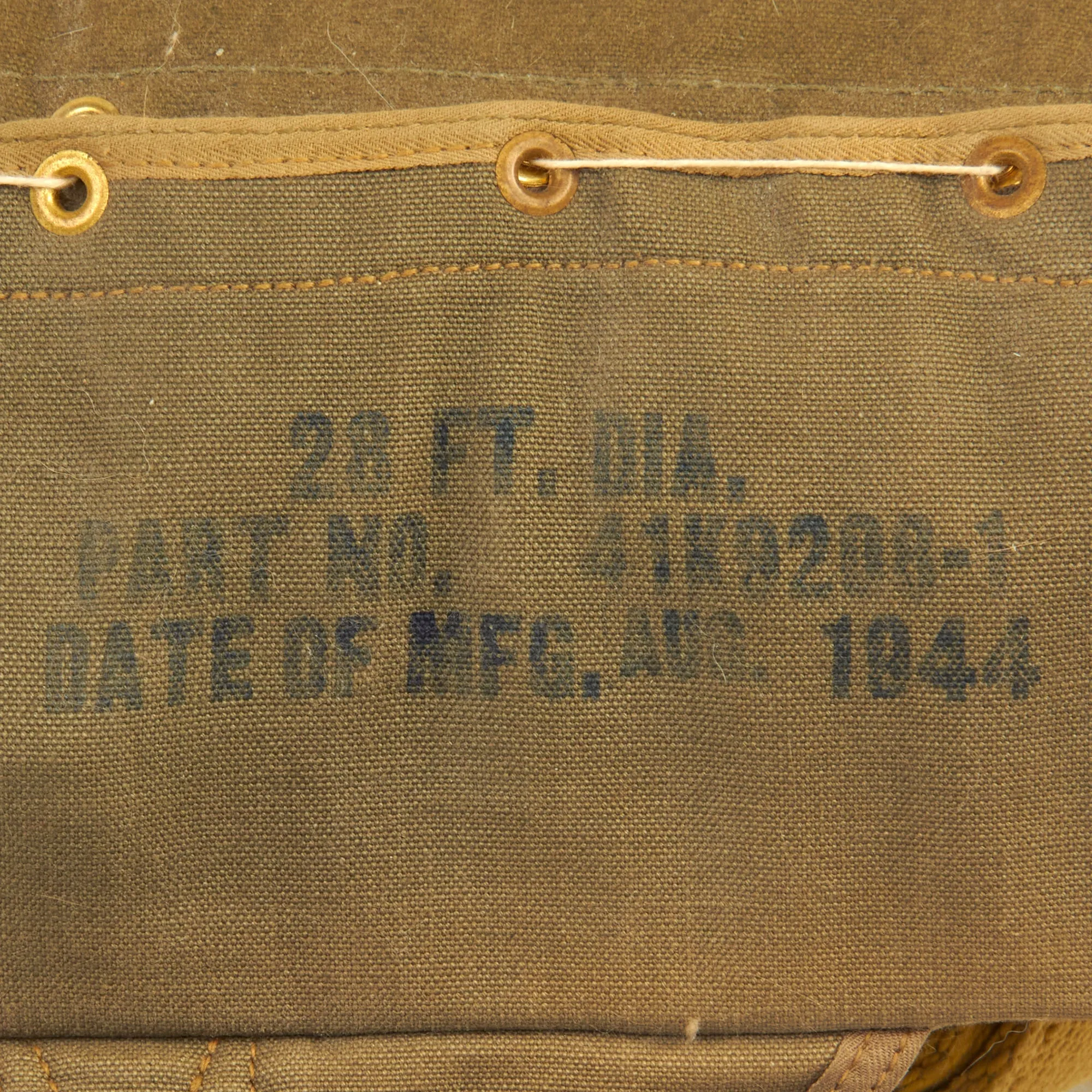 Original U.S. WWII Army Airborne T-5 Main & Reserve Parachute Packs with Rigging - Dated 1943 & 1944
