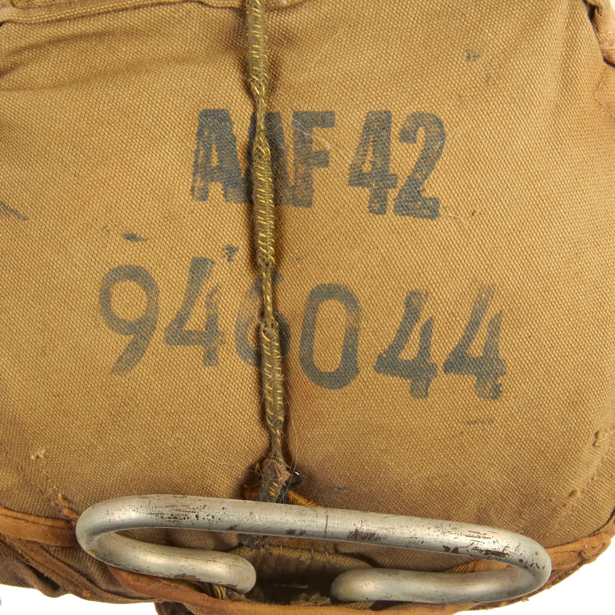 Original U.S. WWII Army Airborne T-5 Main & Reserve Parachute Packs with Rigging - Dated 1943 & 1944