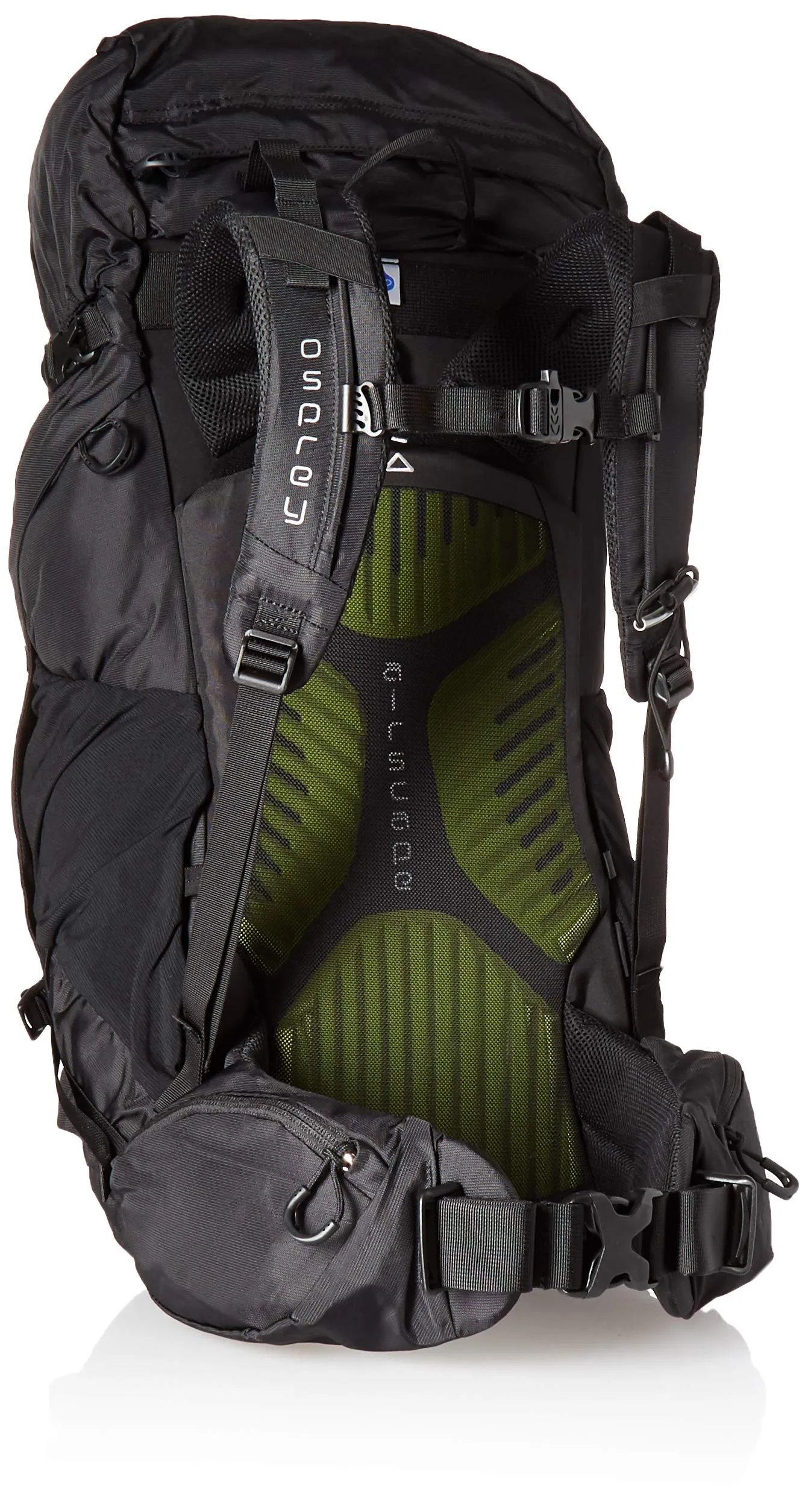 Osprey Packs Kestrel 38 Backpack, Black, Medium/Large