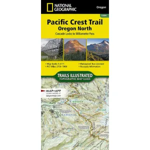 Pacific Crest Trail: Oregon North Map [Cascade Locks to Willamette Pass]